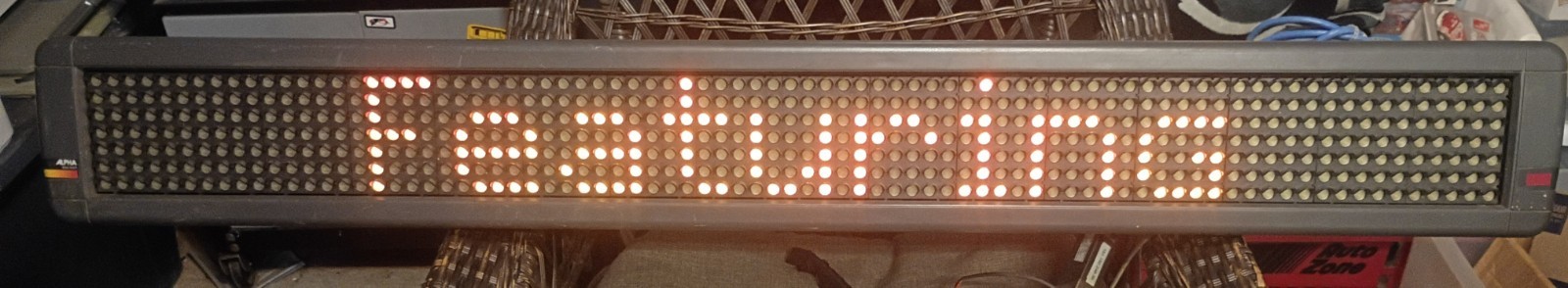 Adaptive Micro Systems Alpha Big Dot Indoor LED Display Sign Electronic Message