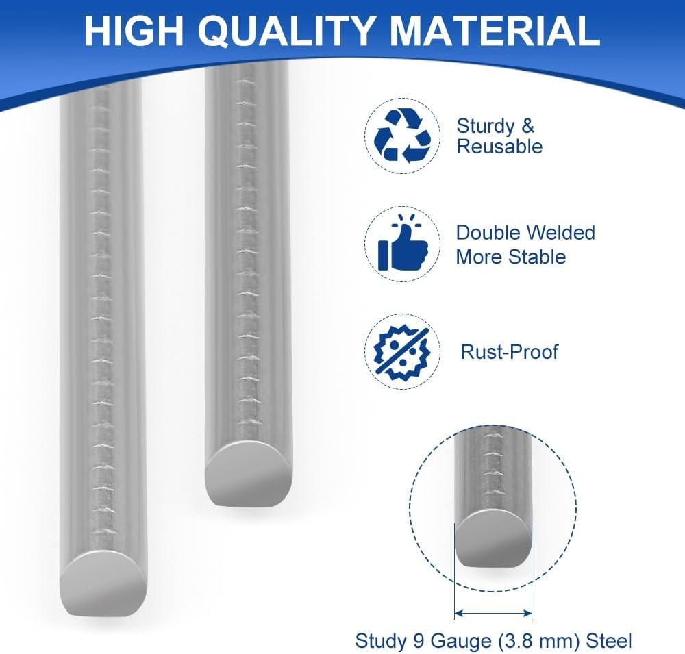 8 Heavy Duty H Frame Sign Stakes: Waterproof and Wind Resistant 17.4” x 7”