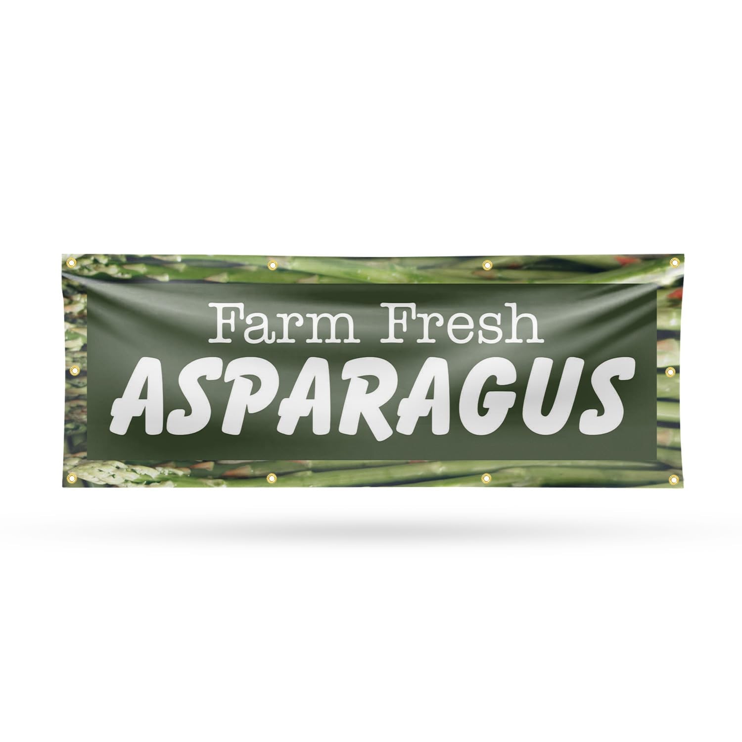 Signmission Farm Fresh Asparagus Banner Sign 36 X 96 13 Oz Vinyl Metal