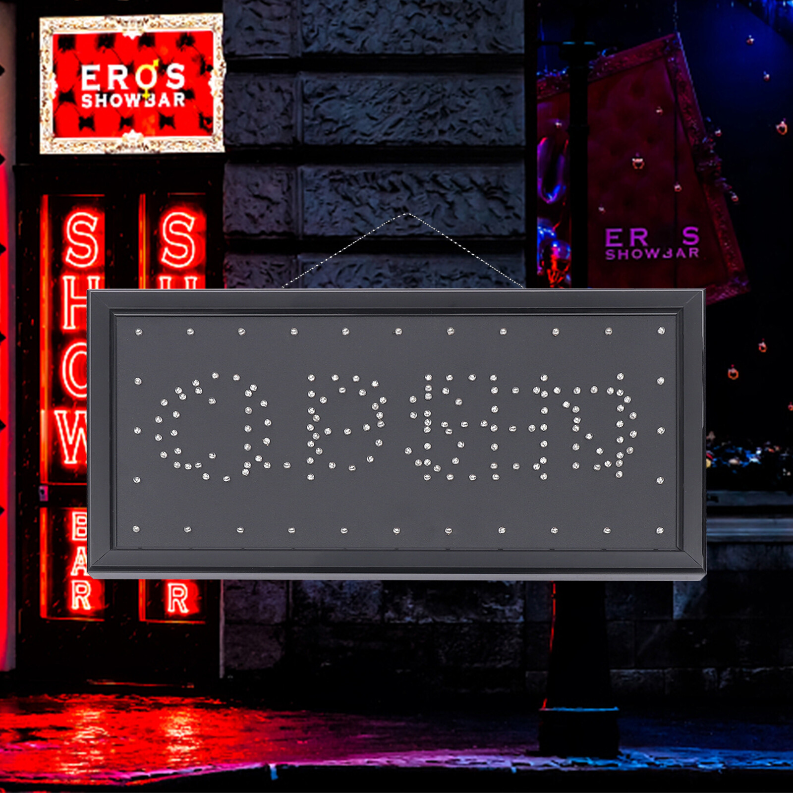 2In1 Bright LED Business Open Closed Sign Display Neon Board For Store Bar Shop