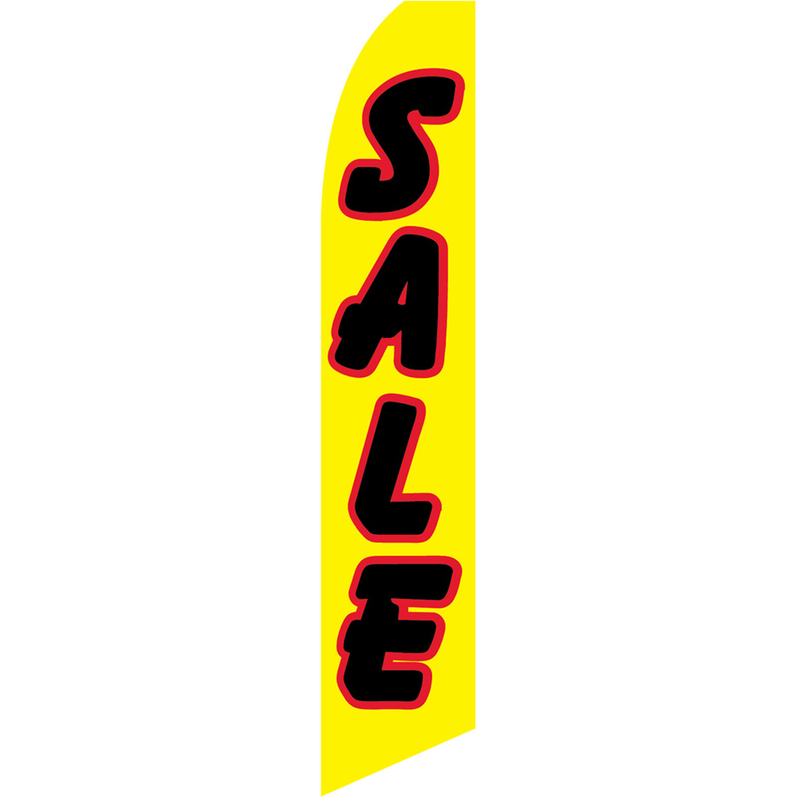 Sale Yellow And Red 2 1/2 ft X 11 1/2 ft Polyester Swooper Flag
