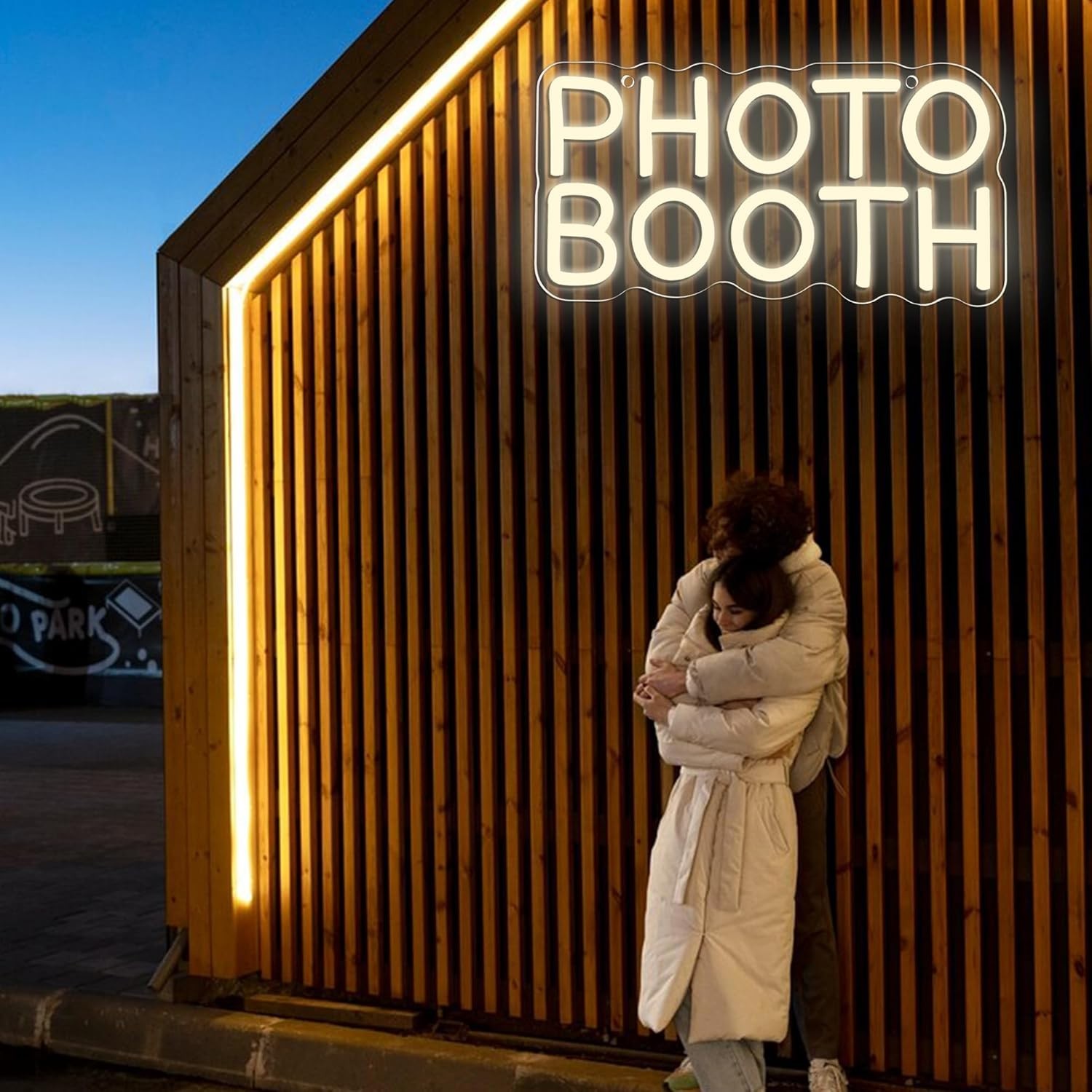 Vibrant Photo Booth Neon Sign with Dimmable LED – Perfect for Parties & Studios