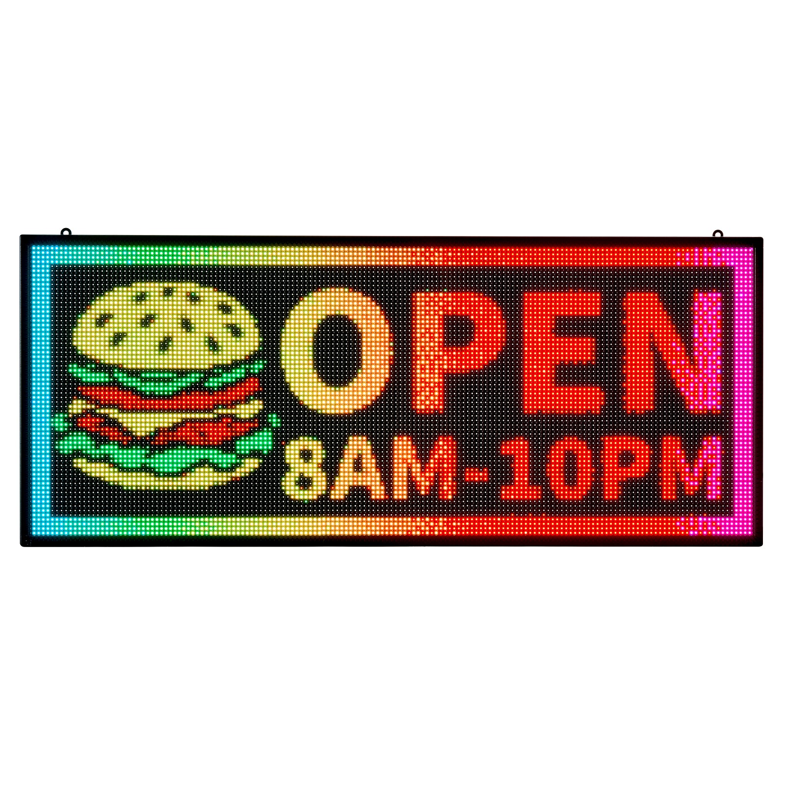 VEVOR 40×16″ LED Sign Scrolling Message Display Board P6 Full Color Programmable