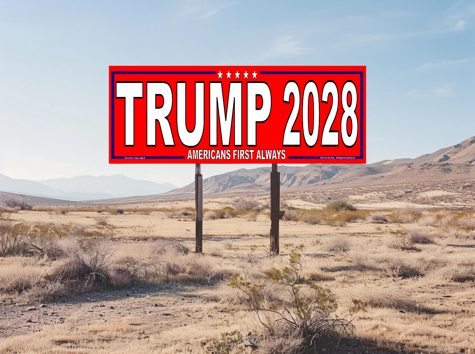 VANCE TRUMP 2028 -HUGE Banners-3 Choices Rd Wh Blu-45 Sizes-USA
