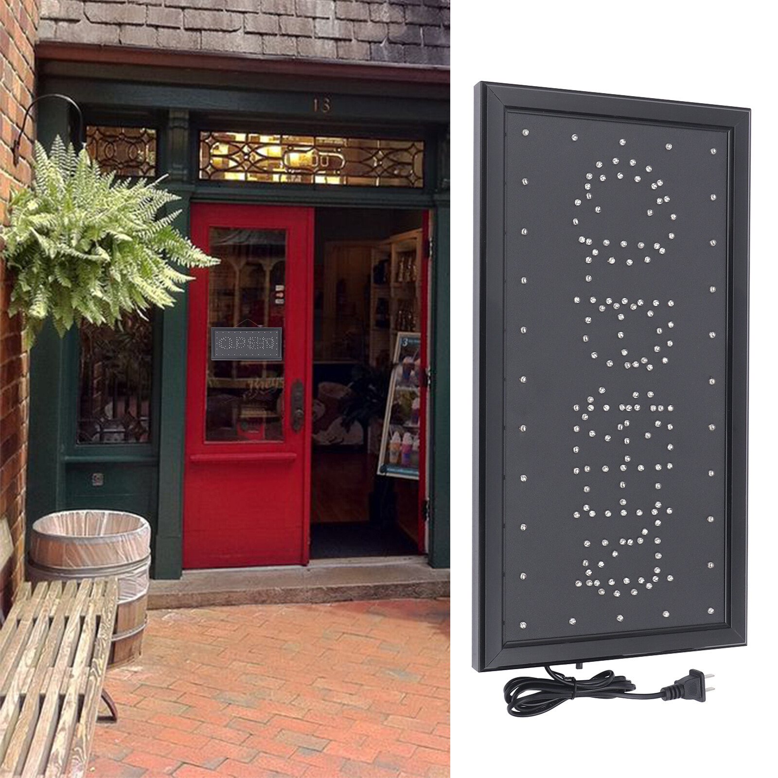 New Neon Open Closed Sign Neon Light Led 2in1 Open Closed Sign Ad Sign Outdoor