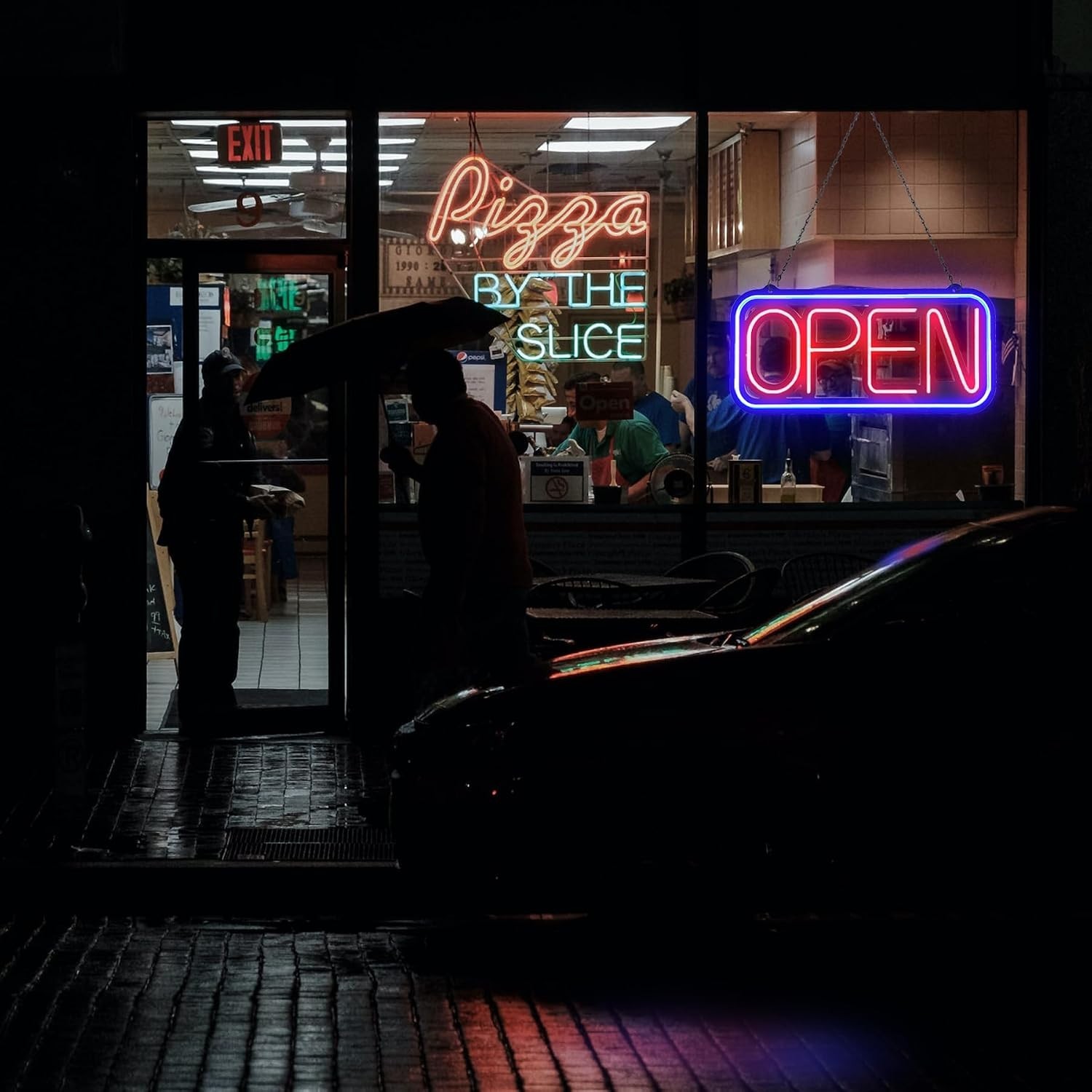 Open Signs for Business,32×16 inch Large Bright Open Sign Neon Led Lighted,Remot