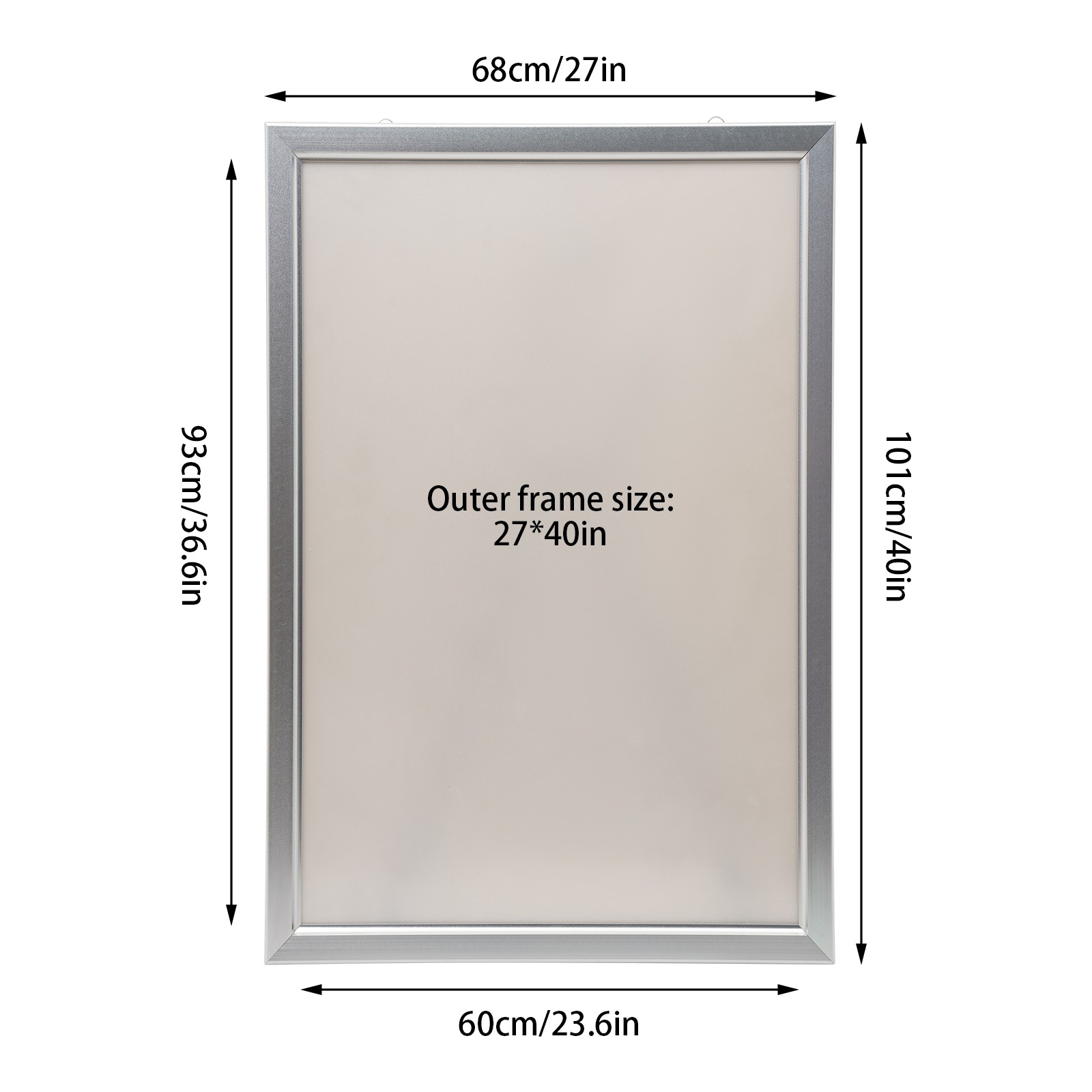 27″x40″ LED Backlit Poster Frame for Stunning Advertising Display