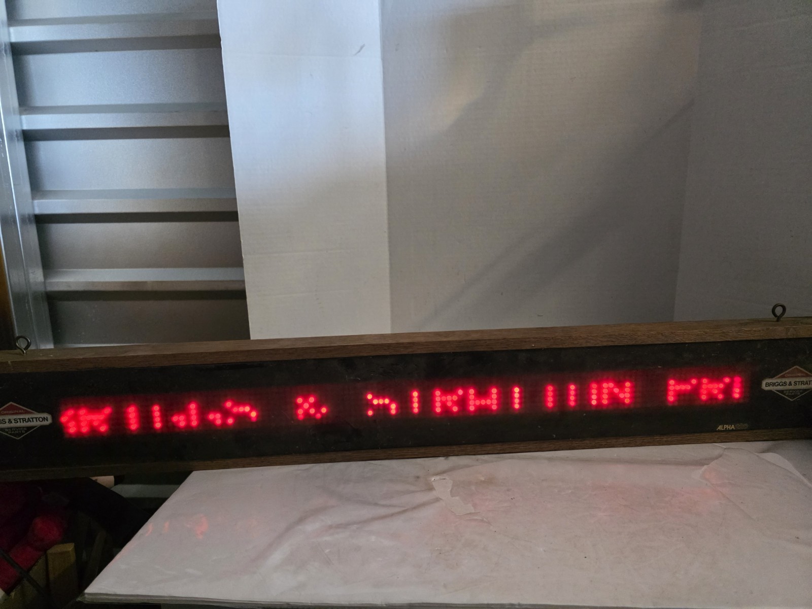 1984 Adaptive Micro Systems Alpha 220 Message Display Sign Digital Scrolling 46″