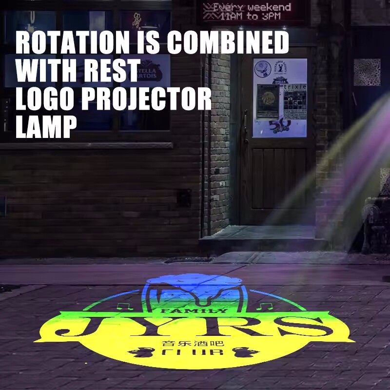 15W-110W LED Auto Color Changing Gobo Projector Customized Waterproof Outdoor AD