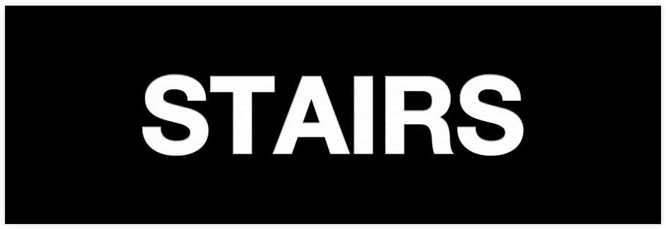 Signs ByLITA Basic Stairs Sign (Black) – Medium