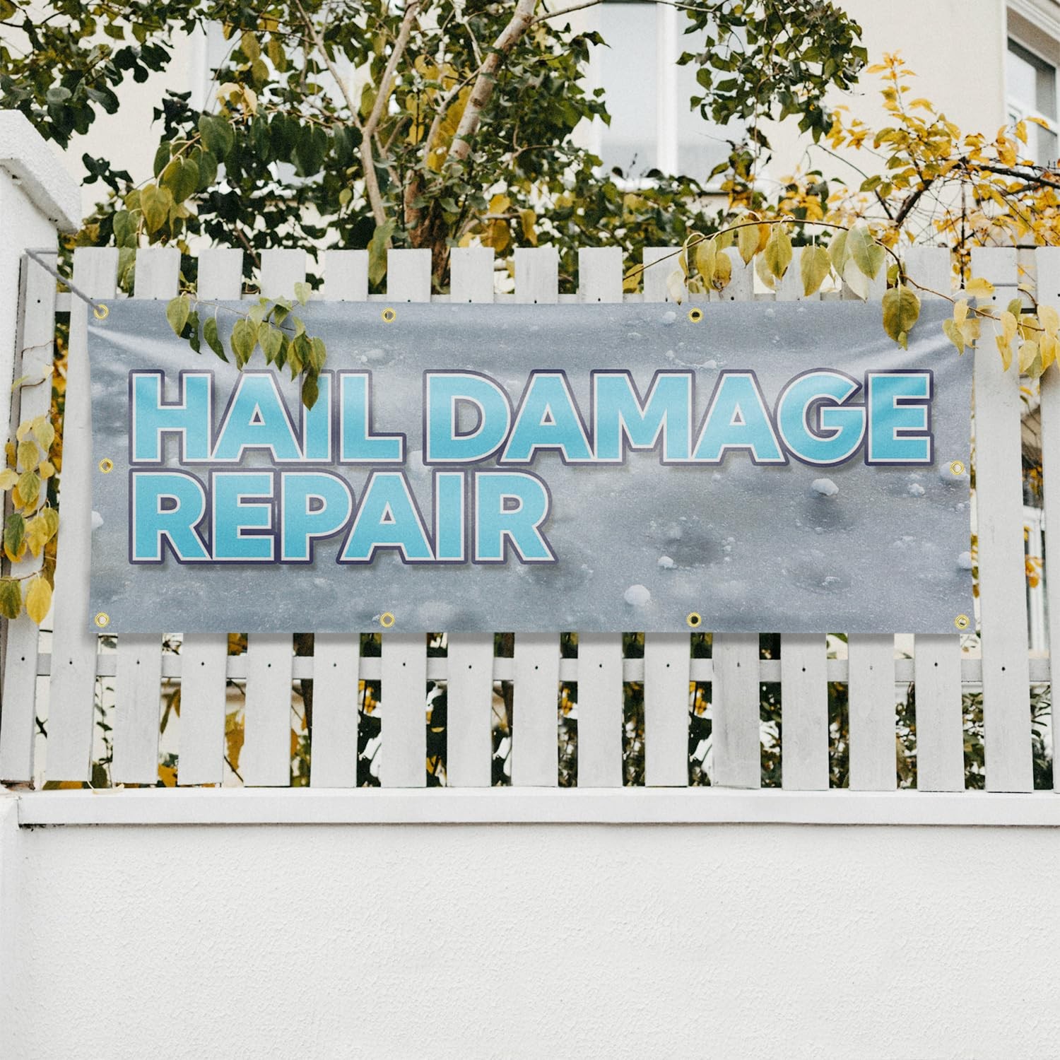 Signmission Hail Damage Repair Banner Sign 36 X 96 13 Oz Vinyl Metal