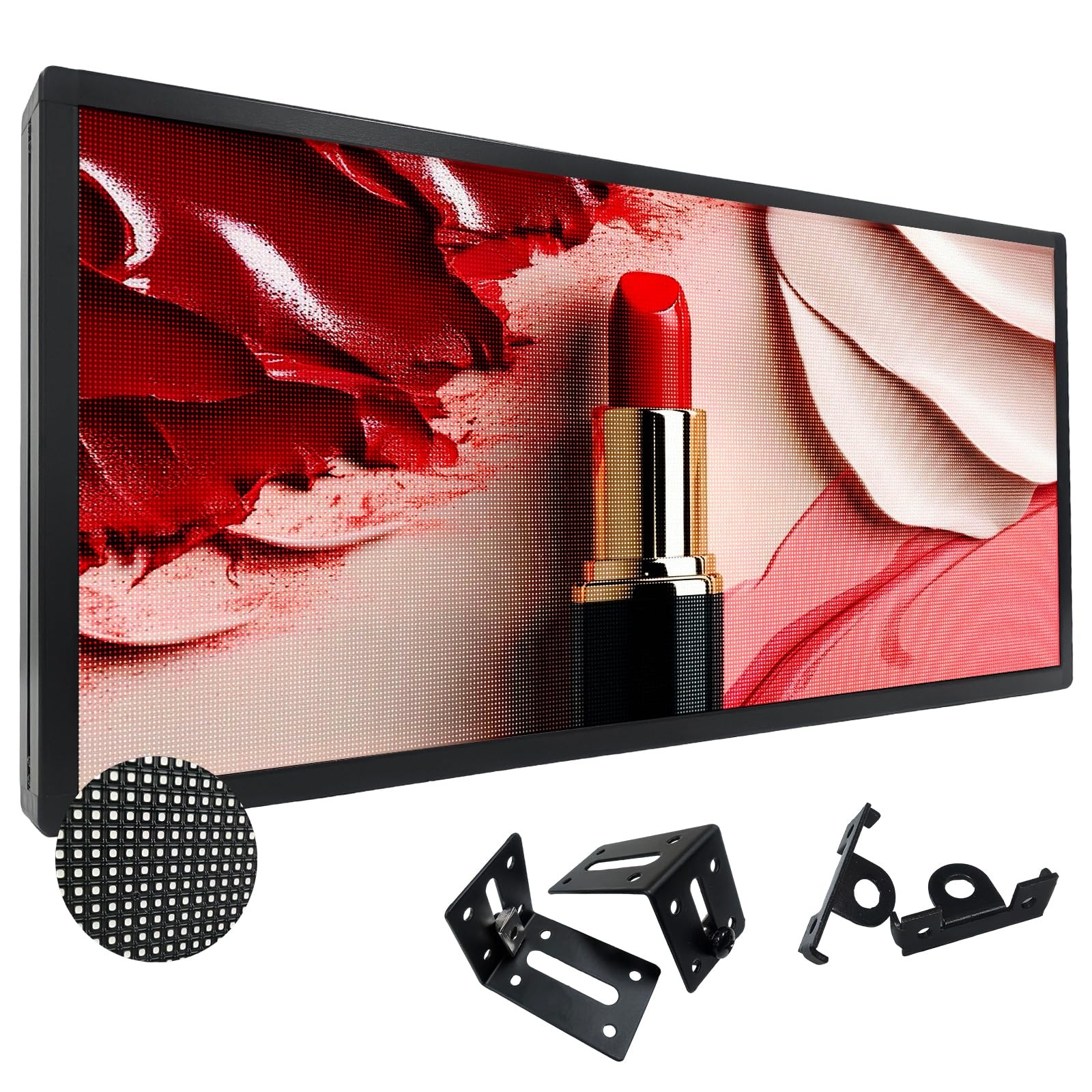 P3 Full Color LED Scrolling Programmable Brightness Adjustable, IP65 , 40”x17”