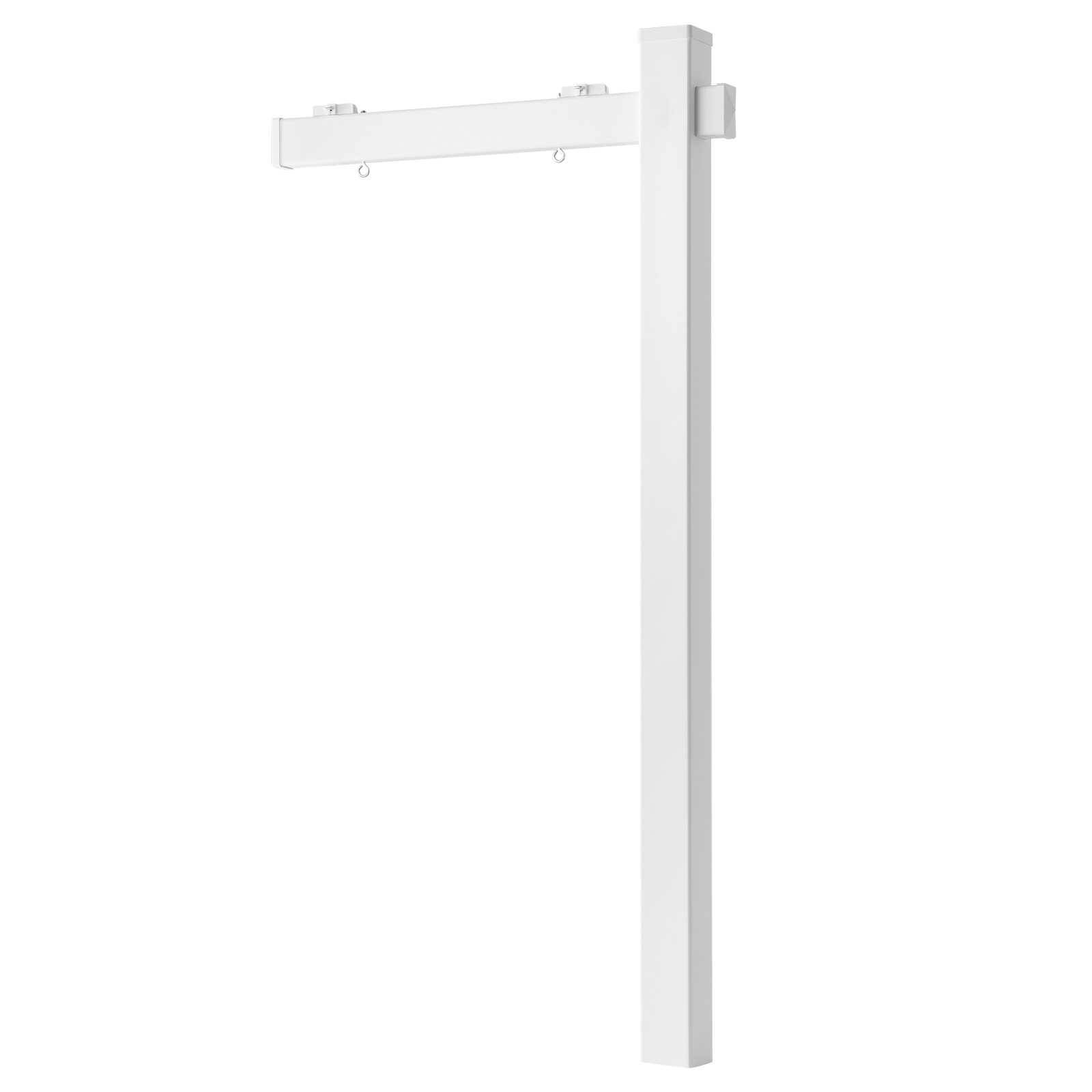 Uimoso 6′ UPVC Real Estate Sign Post Open House Yard Home for Sale White W/Stake