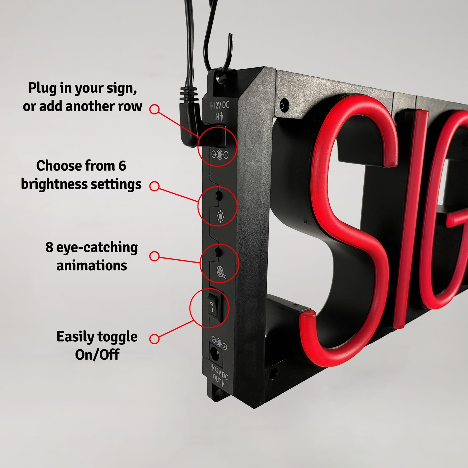 SpellBrite OPEN RIGHT NOW! Sign | Neon Sign Look, LED Light | 18.1″ x 23.8″