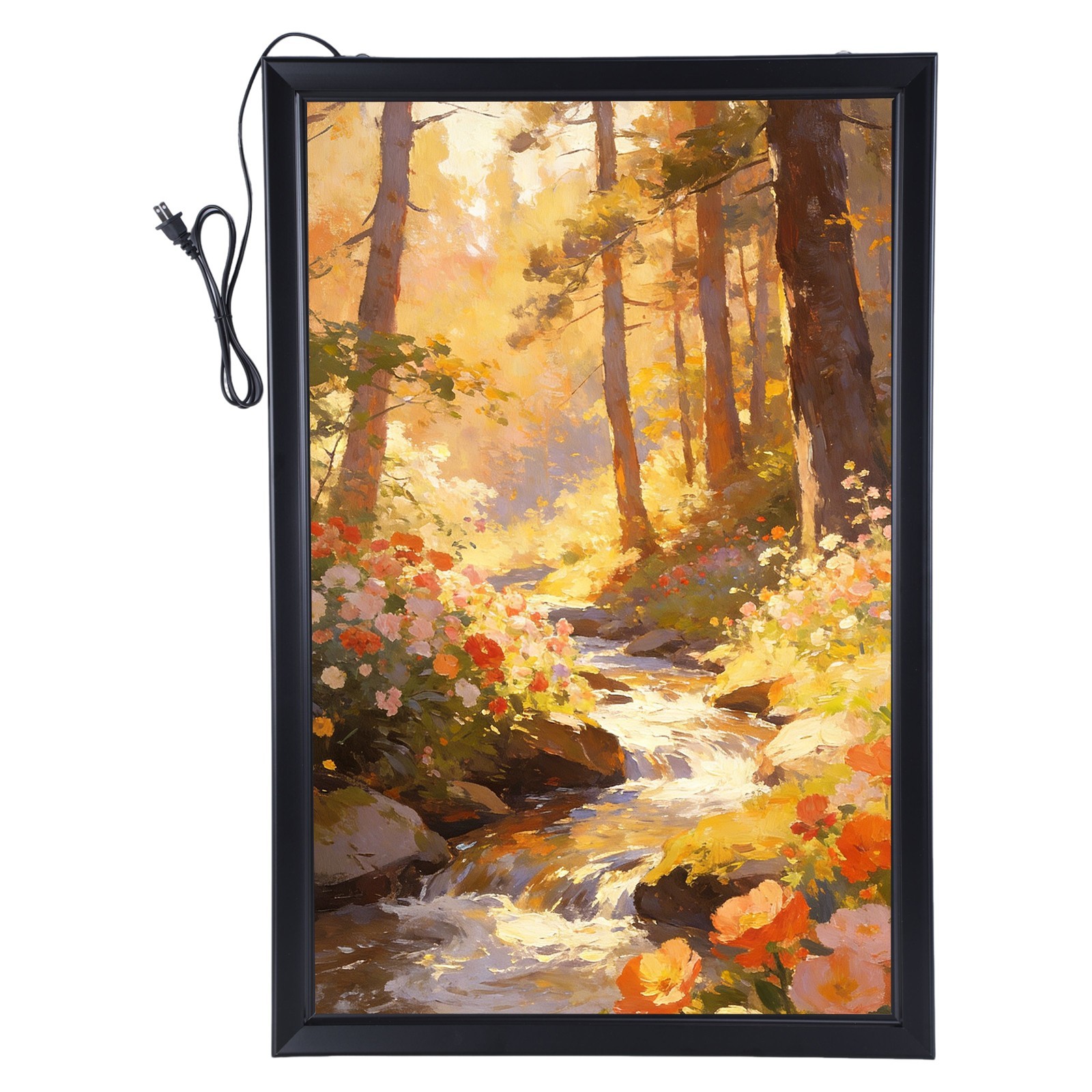 LED Wall Mount Backlit Poster Lightbox Light Up Frame with Dimmer, 16×24 Inch
