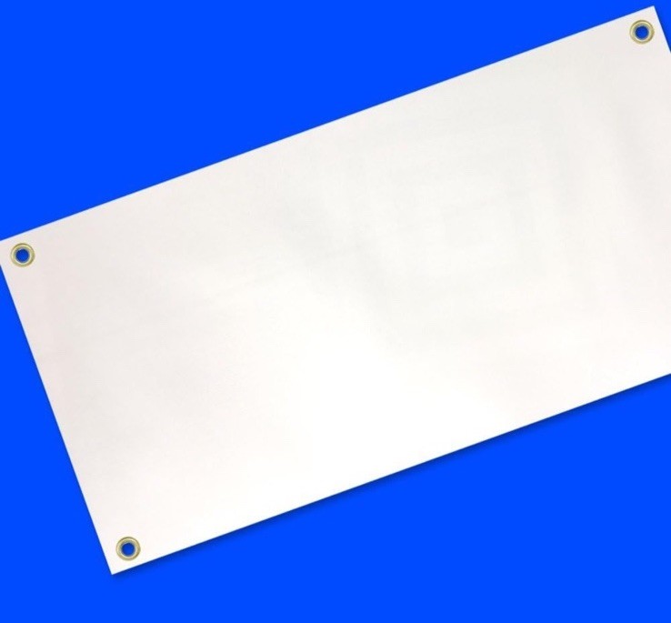 4 Less Co 2×10 Feet Blank Vinyl Banner White Sign with Grommets