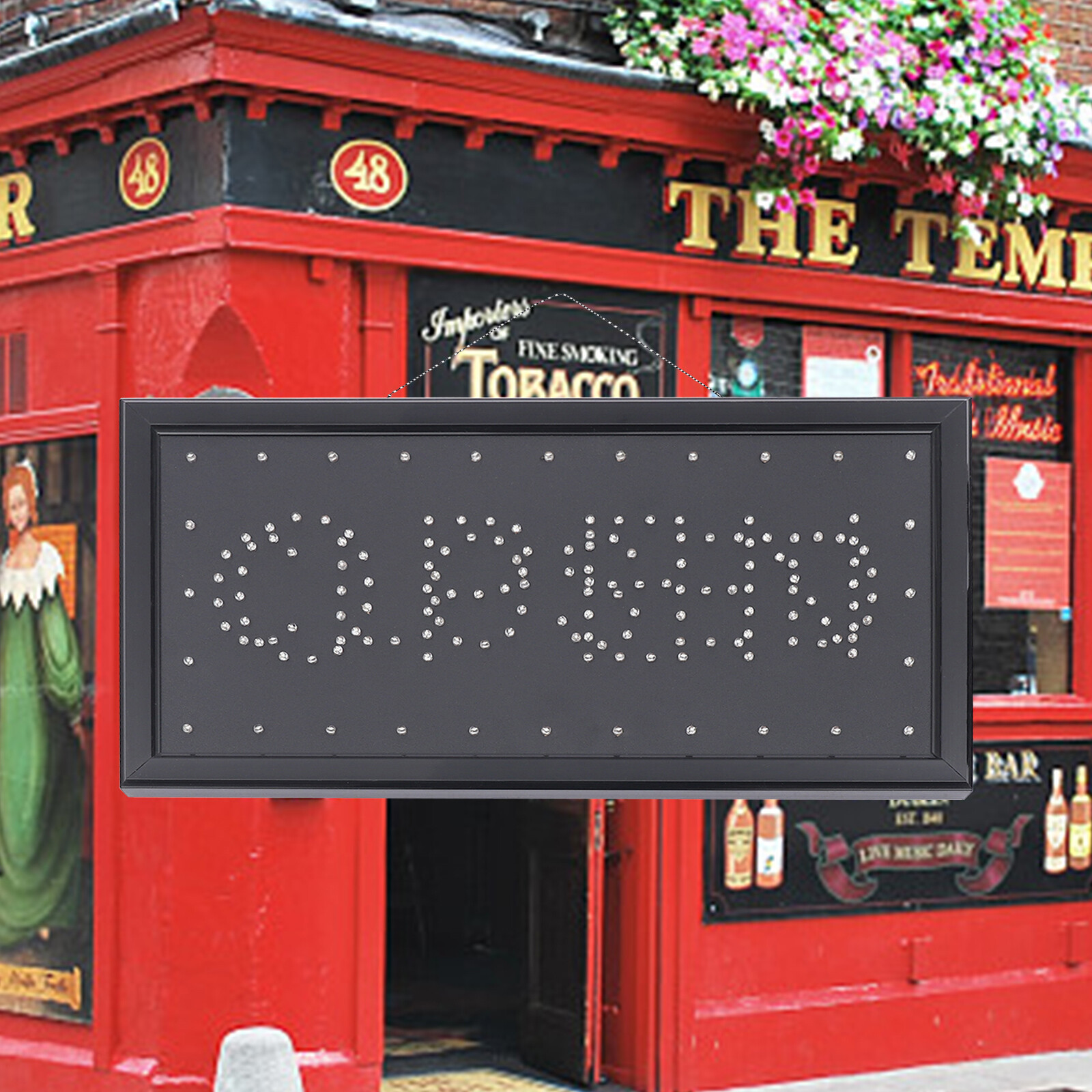 2In1 Bright LED Business Open Closed Sign Display Neon Board For Store Bar Shop
