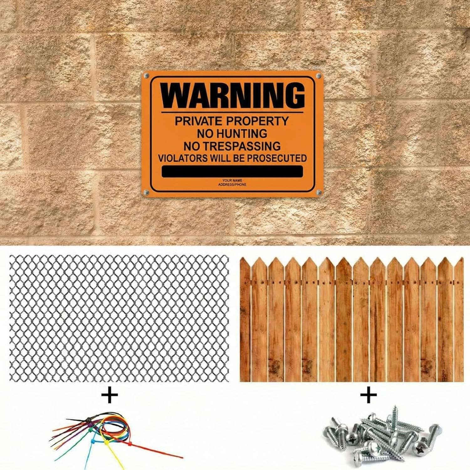 8 Pcs No Trespassing Signs 10 X 7 Inch Private Property Reflective