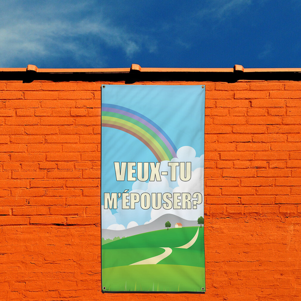 Vertical Vinyl Banner Multiple Sizes Outdoor Weatherproof Industrial Yard Signs