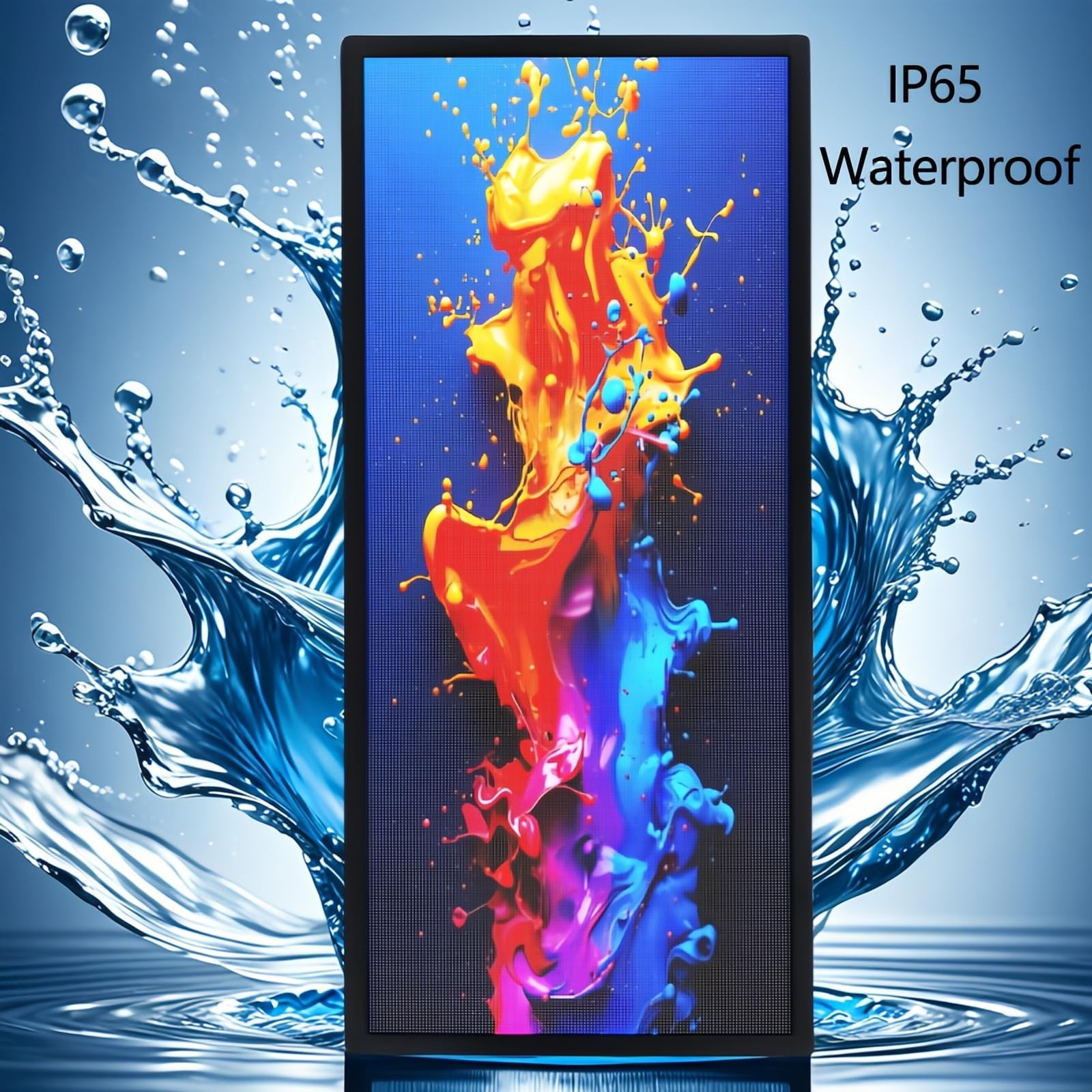P3 Full Color LED Scrolling Programmable Brightness Adjustable, IP65 , 40”x17”