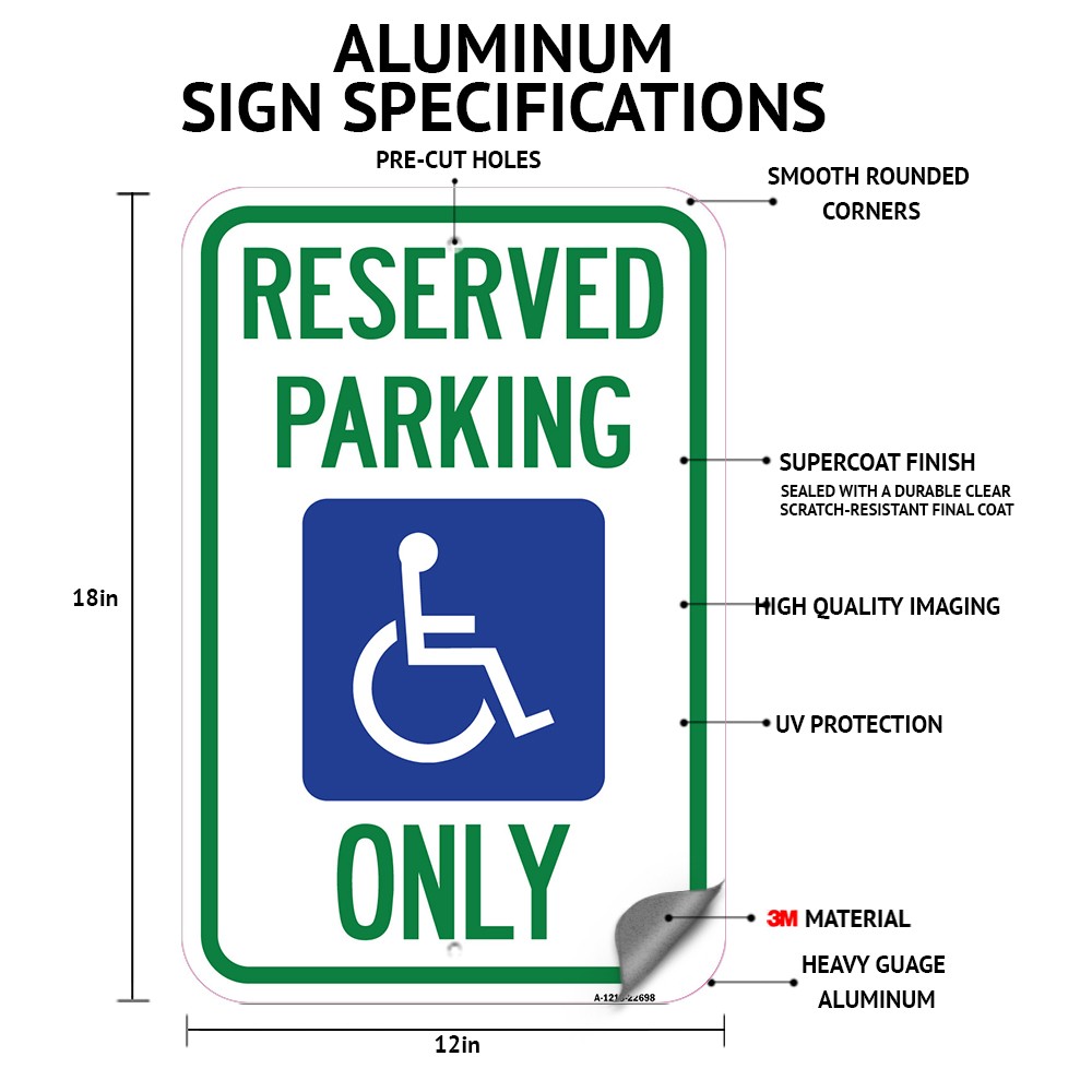 Keep Right Sign (Right Arrow) Heavy Gauge Aluminum Parking Sign