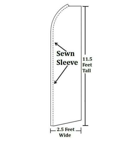 Tacos & Burritos Advertising Swooper Feather Flutter Flag & Pole Kit Food
