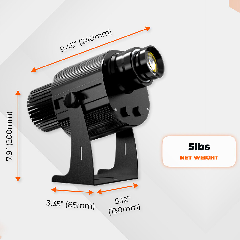 15W-110W LED Auto Color Changing Gobo Projector Customized Waterproof Outdoor AD