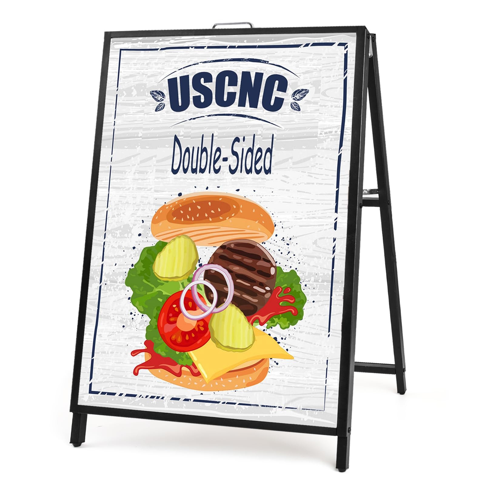 24 x 36 Inch A Frame Sign Double-Sided Folding Sandwich Board Heavy Duty Slid…