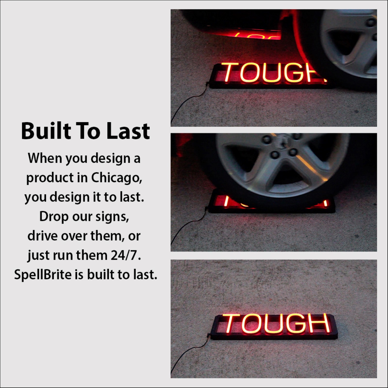 SpellBrite ABIERTO CERRADO Sign | Neon Sign Look, LED Light | 28.3″ x 15.0″
