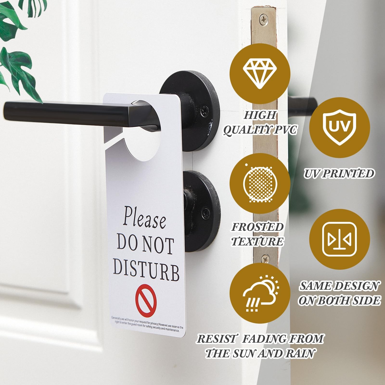 100 Pcs Do Not Disturb Door Hanger Sign 3”x 6” Please Do Not Disturb Sign B…