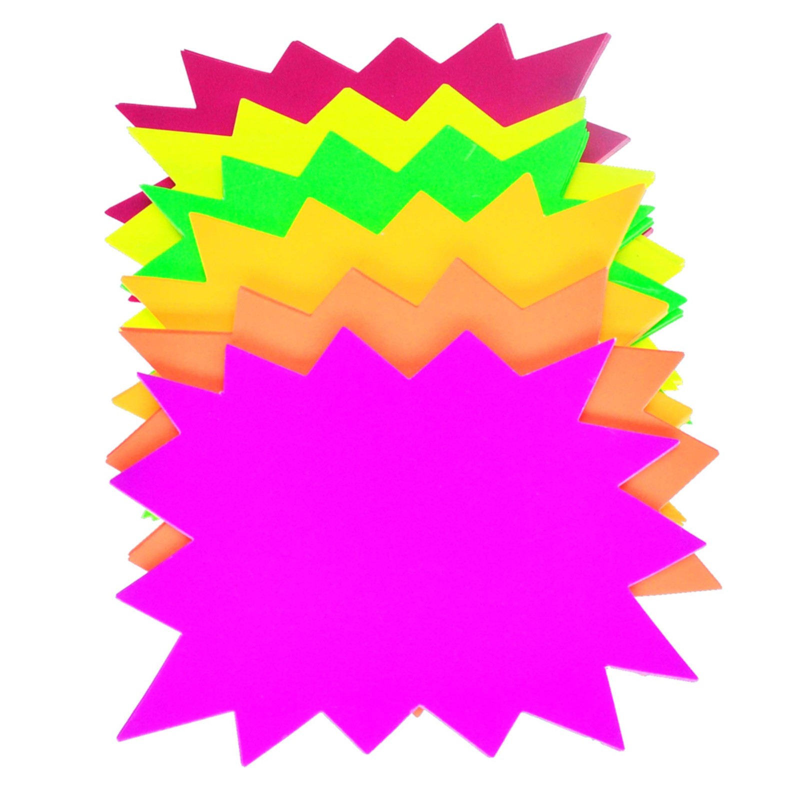 Burst Star Cutouts Signs for Retail Garage Yard Sale Price Tags Supplies