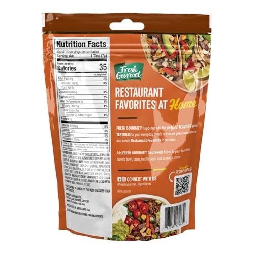 Fresh Gourmet Savory Southwest Crunch Tex-Mex 3.5 Ounces (Pack of 1), Brown