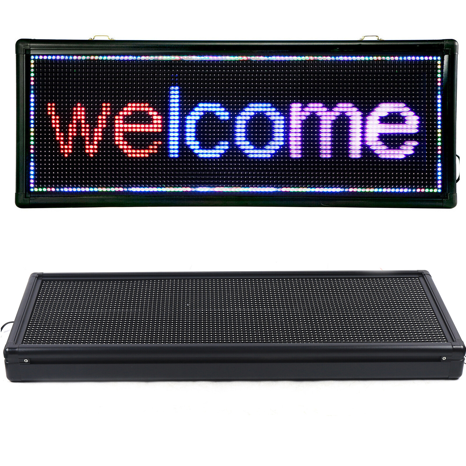 40″X15, 40″X8″ LED Sign Indoor Scrolling Message Board 3/7 Color Programmable US