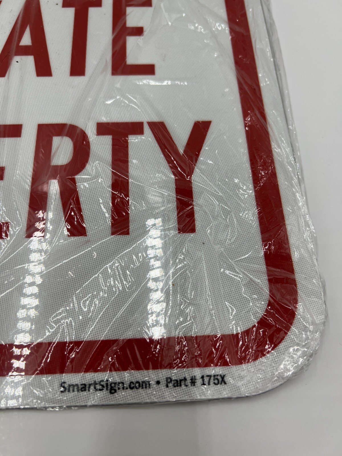 (QTY 11) SmartSign K-1667-EG-12×18-D2 No Parking Private Property Sign 12×18″