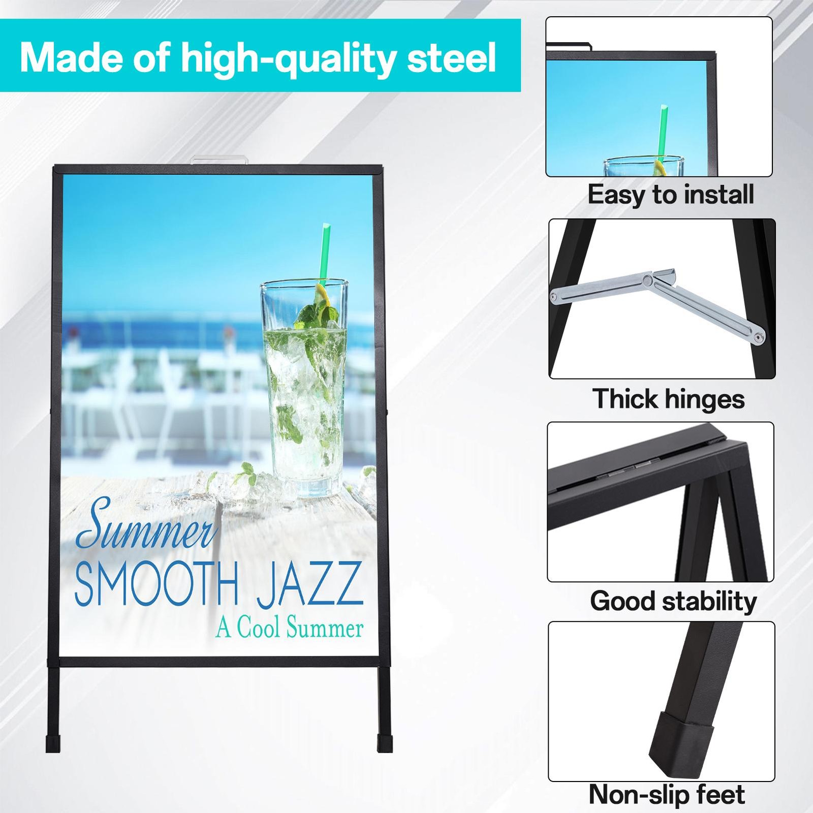 A Heavy Duty A-Frame Sidewalk Sign 24 x36 Inch, Sidewalk Sign