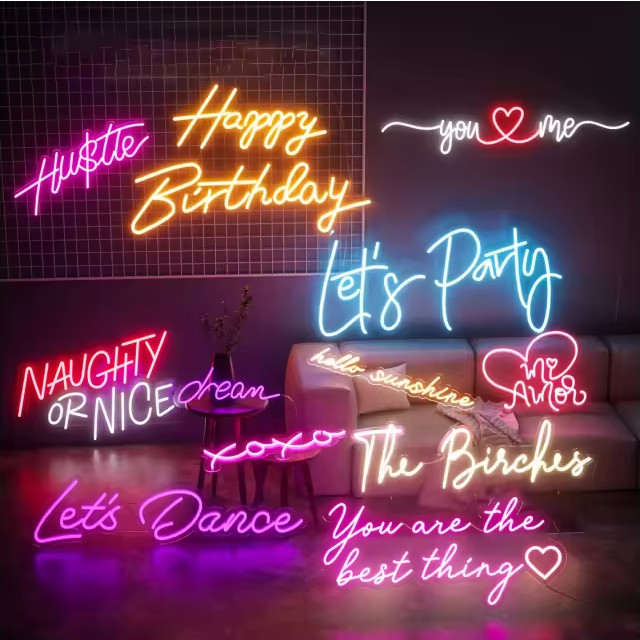 LWA Better together 32 x 12 in. neon LED sign for party decoration hanging