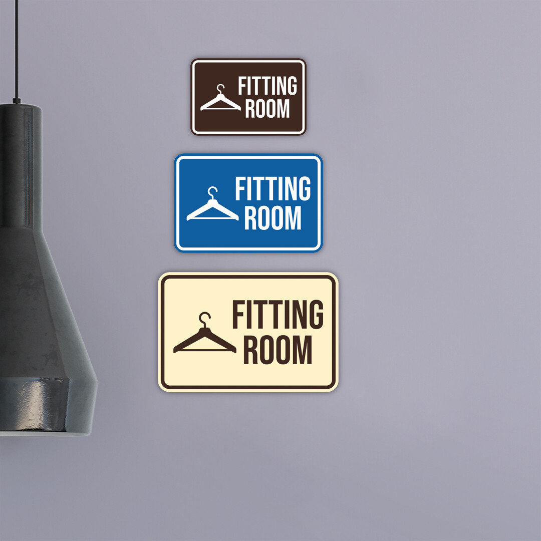 Classic Framed Fitting Room Wall or Door Sign