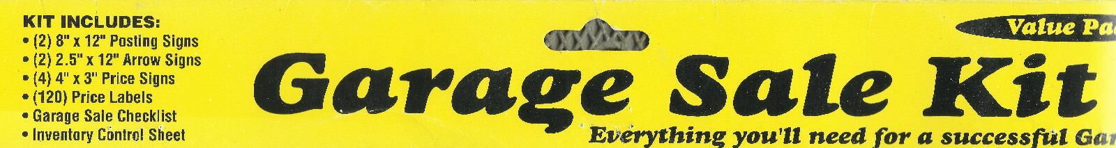 Garage Yard Sale SIGN KIT 8″x12 SignS arrows Price Label Stickers HILLMAN 848623