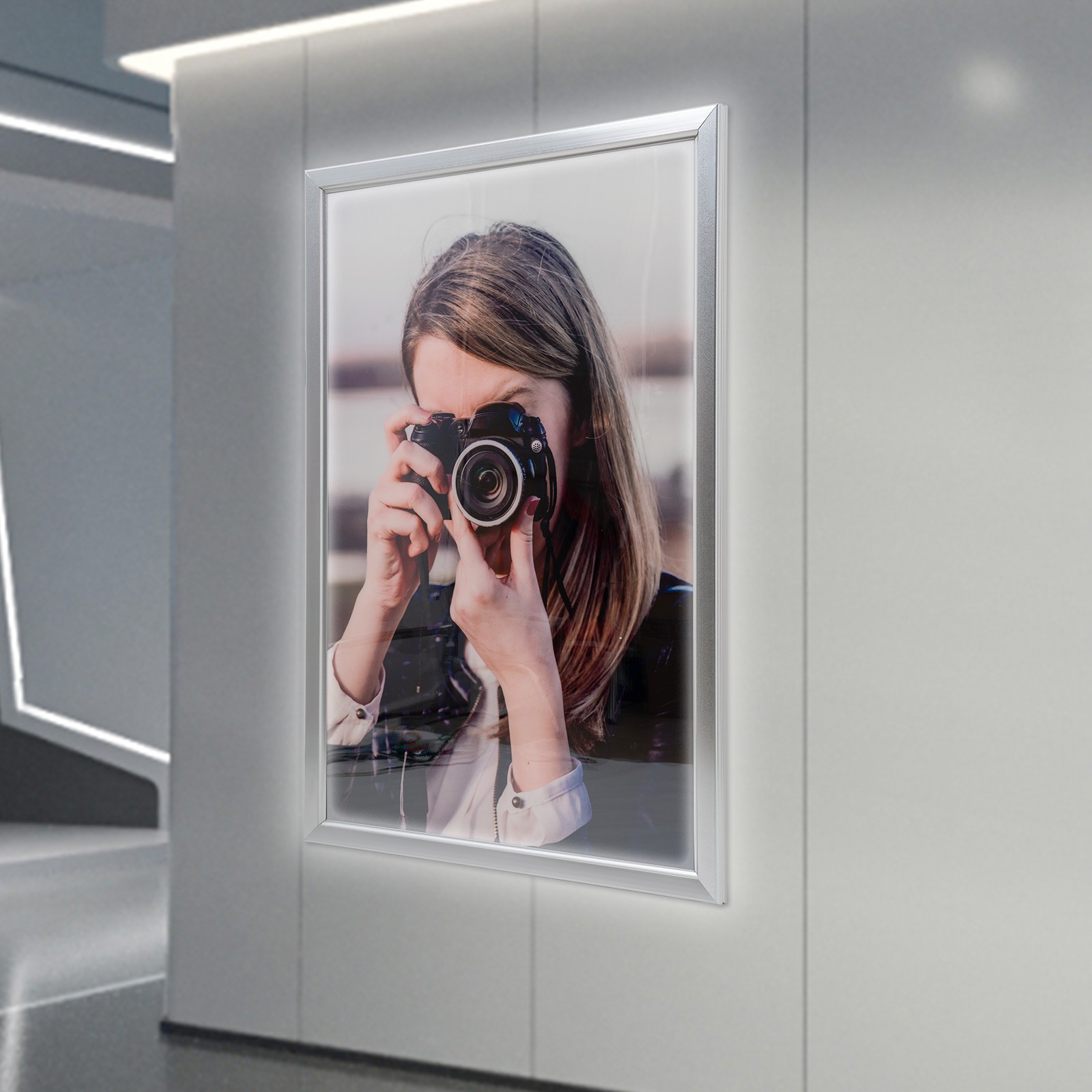 27″x40″ LED Backlit Poster Frame for Stunning Advertising Display