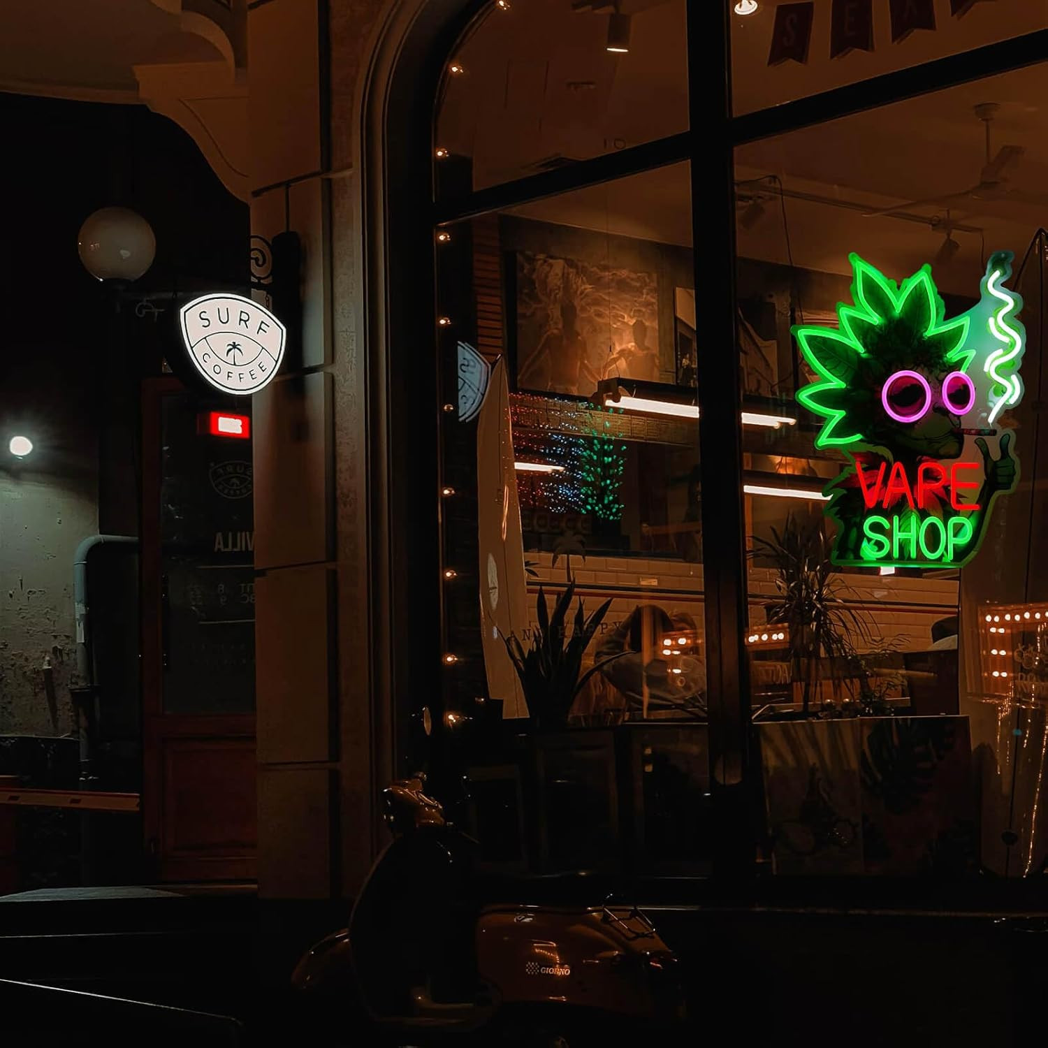 Bright LED Vape Shop Neon Sign – 23.6″x19.3″ for Window or Wall Display