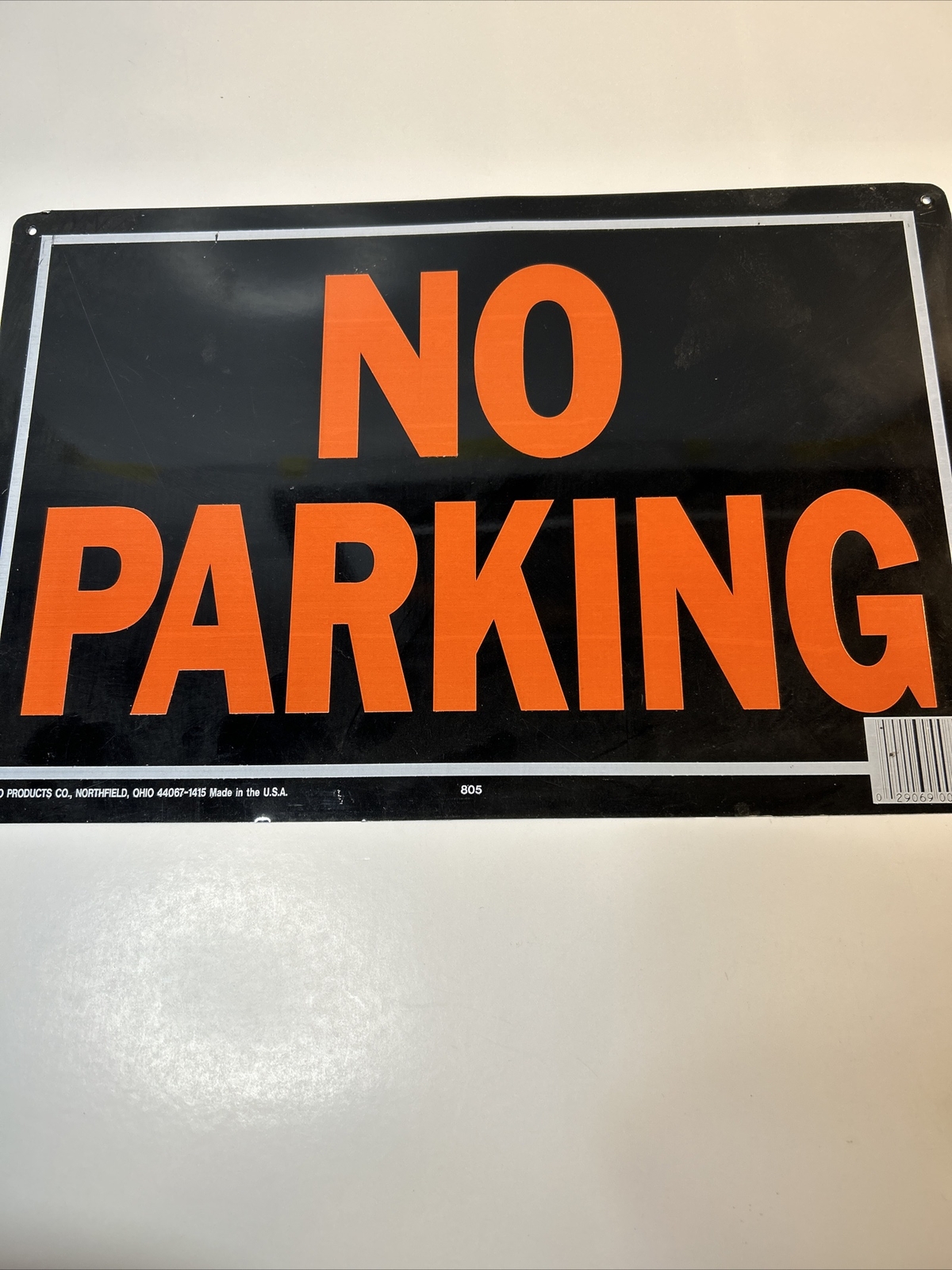 9-1/4″ X 14″ “No Parking” Metal Sign HY-KO 805 MADE IN USA