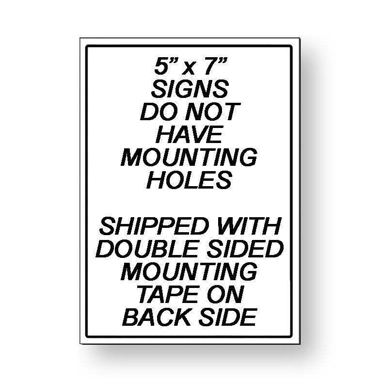 No Parking Anytime Double Arrows Sign / Decal Warning Towed Snp026 / Magnetic