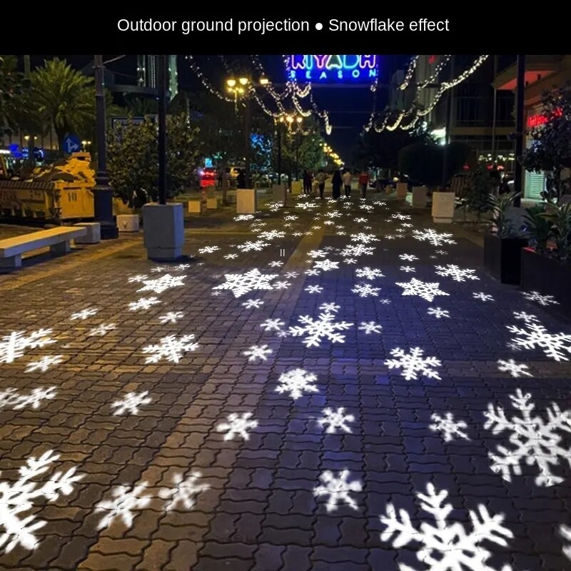 40W-600W Snowflake Projection Light Wall Falling Flow Map Dynamic Gobo Projector