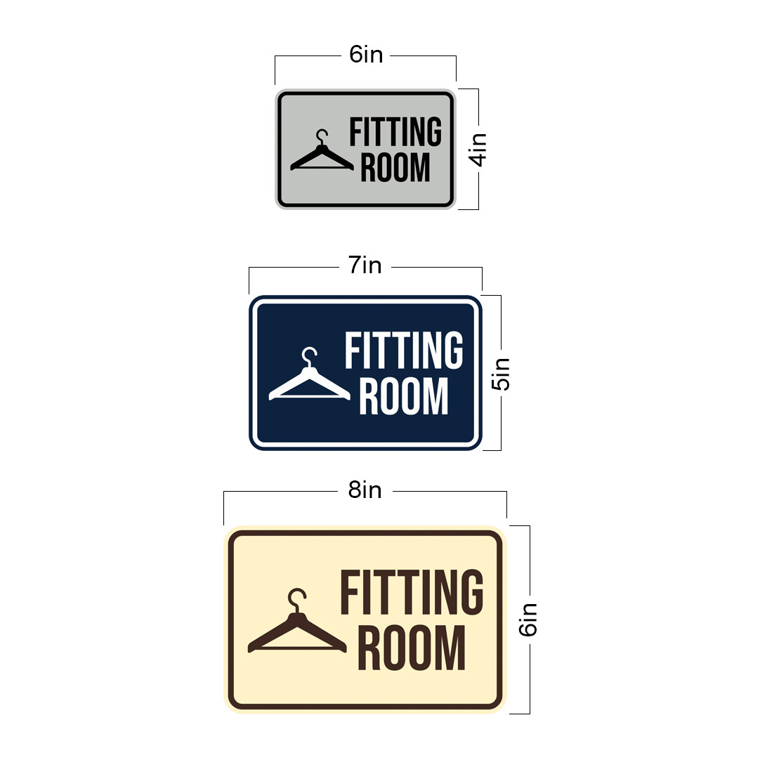 Classic Framed Fitting Room Wall or Door Sign