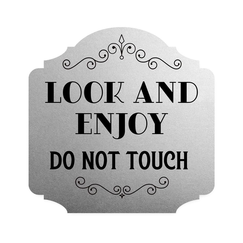 Look And Enjoy Do Not Touch Wall Door Sign Home Office Decor Medium