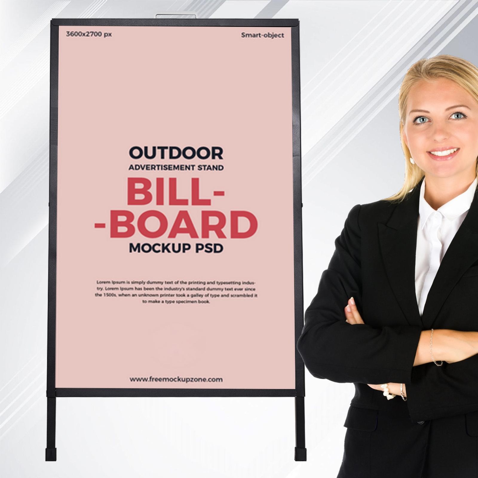 A Heavy Duty A-Frame Sidewalk Sign 24 x36 Inch, Sidewalk Sign