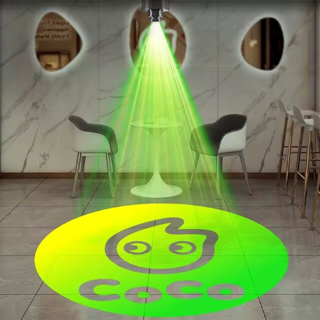 15W-110W LED Auto Color Changing Gobo Projector Customized Waterproof Outdoor AD