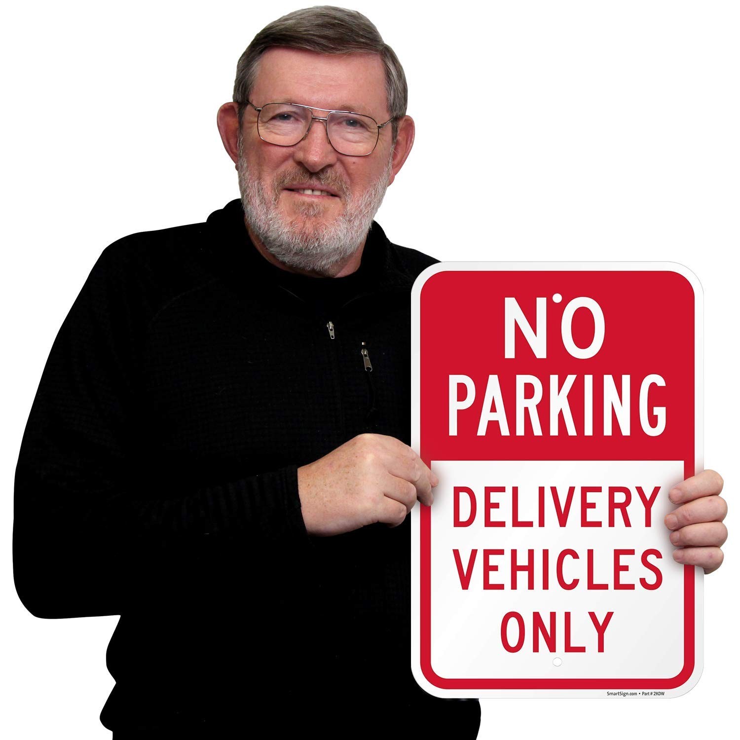 No Parking Delivery Vehicles Only Traffic Warning Aluminum Sign 12×18 Inch