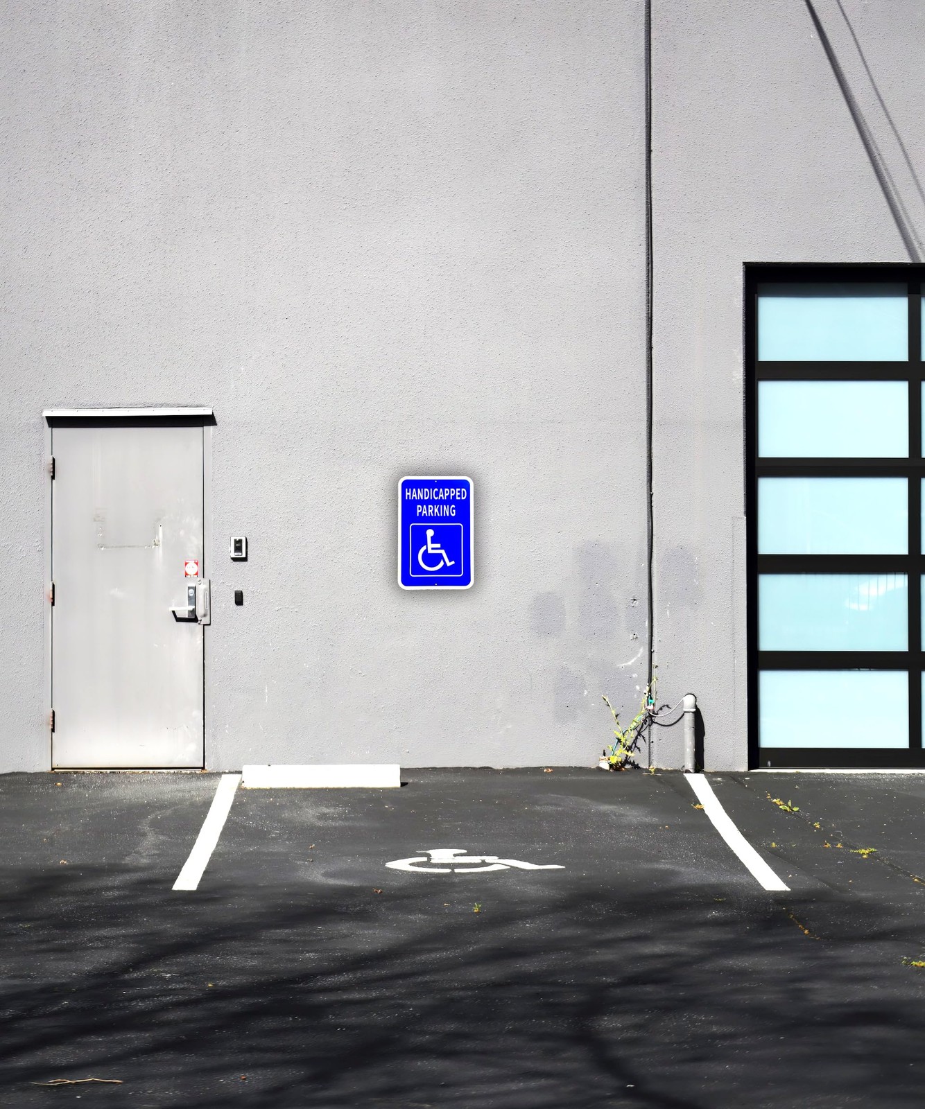Large 12×18 Inch Handicap Parking Sign .040 Aluminum Ada UV Weatherproof