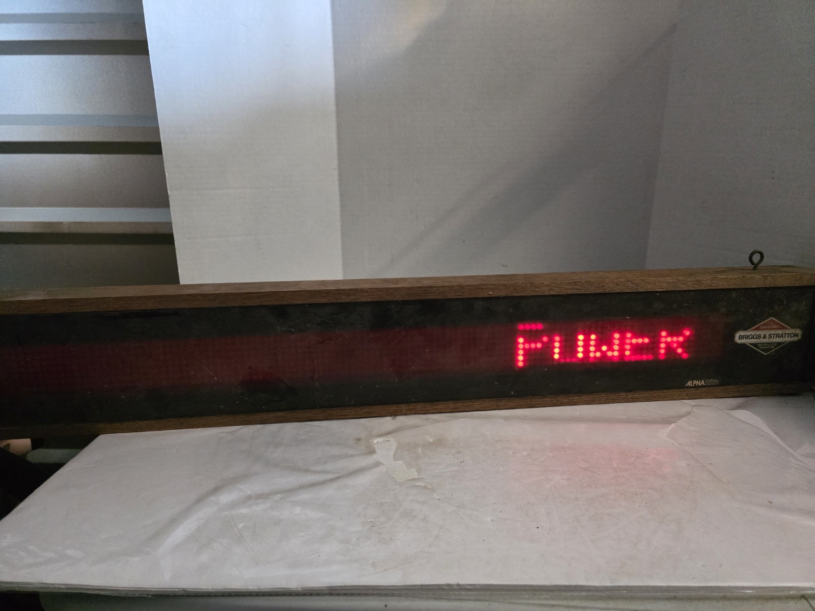 1984 Adaptive Micro Systems Alpha 220 Message Display Sign Digital Scrolling 46″